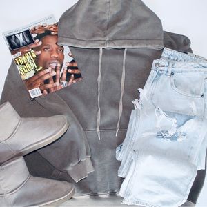 SIMONS Taupe Oversized Drop Shoulder Sweater